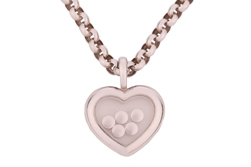 Lot 16 - Chopard - a 'Happy Diamonds' heart pendant on...