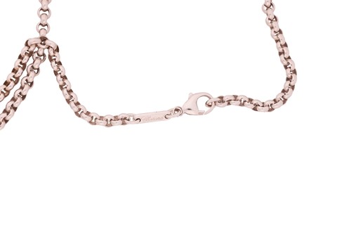 Lot 16 - Chopard - a 'Happy Diamonds' heart pendant on...