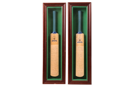 Lot 72 - Political & Cricketing interest: two framed...