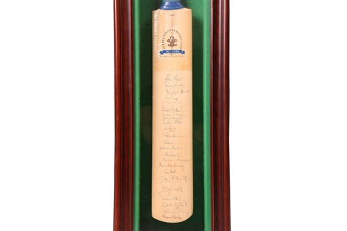 Lot 72 - Political & Cricketing interest: two framed...