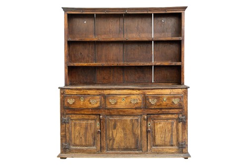 Lot 260 - An 18th century country house oak  and deal...