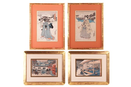 Lot 103 - Utagawa Kuniyoshi (1798-1861), a pair of...