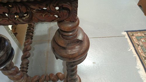 Lot 258 - An 18th century Indo -Portuguese rosewood...