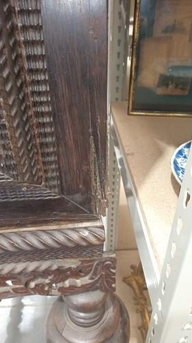 Lot 258 - An 18th century Indo -Portuguese rosewood...