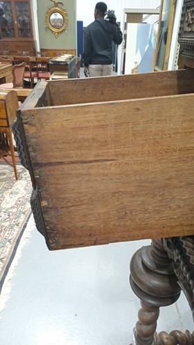 Lot 258 - An 18th century Indo -Portuguese rosewood...