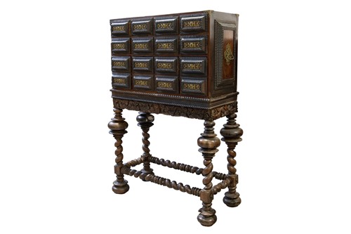 Lot 258 - An 18th century Indo -Portuguese rosewood...