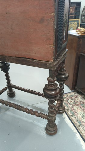 Lot 258 - An 18th century Indo -Portuguese rosewood...