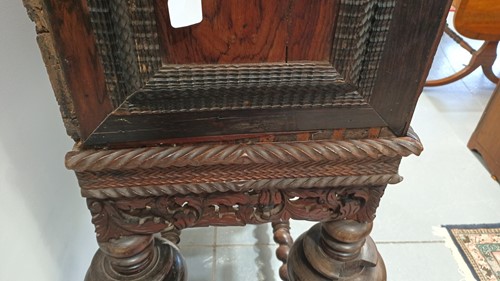 Lot 258 - An 18th century Indo -Portuguese rosewood...