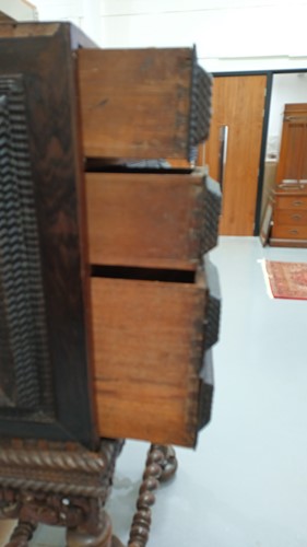 Lot 258 - An 18th century Indo -Portuguese rosewood...