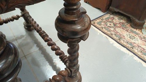 Lot 258 - An 18th century Indo -Portuguese rosewood...