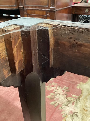 Lot 256 - An 18th-century marble-topped Chippendale...