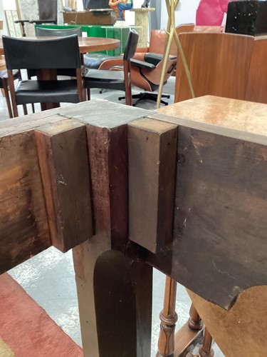 Lot 256 - An 18th-century marble-topped Chippendale...