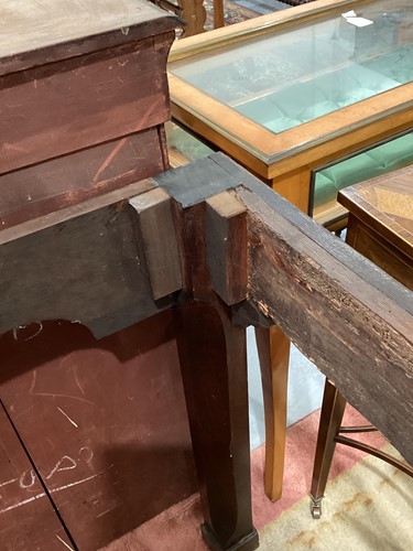 Lot 256 - An 18th-century marble-topped Chippendale...