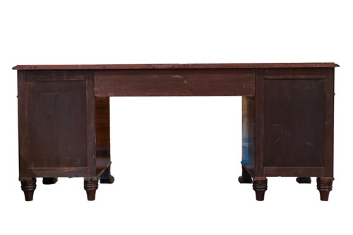 Lot 241 - A George IV mahogany two-pedestal sideboard...