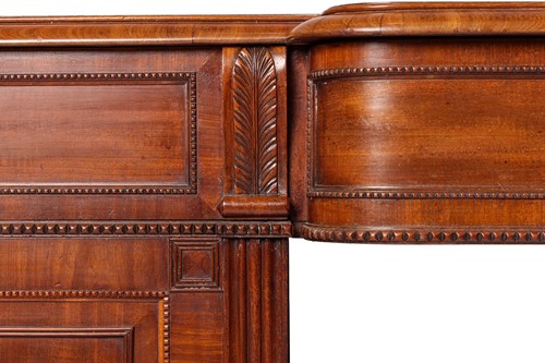 Lot 241 - A George IV mahogany two-pedestal sideboard...