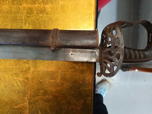 Lot 363 - A 19th century Heavy cavalry sword and...