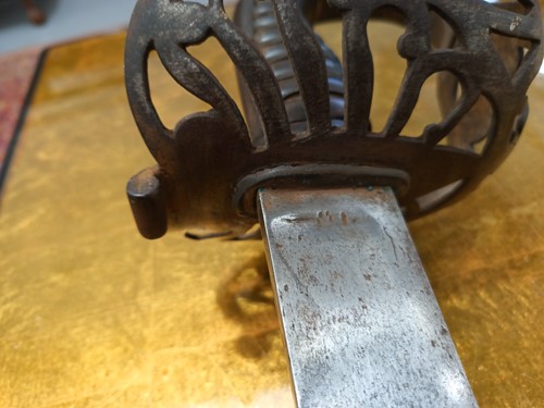 Lot 363 - A 19th century Heavy cavalry sword and...