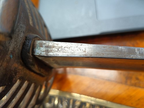 Lot 363 - A 19th century Heavy cavalry sword and...