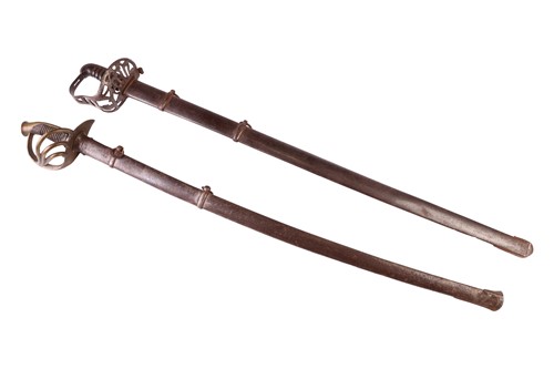 Lot 363 - A 19th century Heavy cavalry sword and...