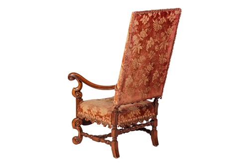 Lot 242 - A decorative 17th-century Dutch style walnut...