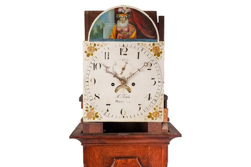 Lot 302 - R. Taylor, an early 19th-century 8-day oak...