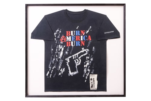 Lot 414 - The Leveller's Jeremy Cunningham's tshirt,...