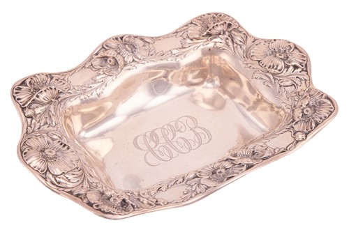 Lot 313 - An American "Sterling" shaped rectangular dish,...