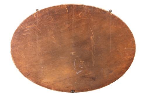 Lot 283 - A George III-style oval carved wood and gilt...