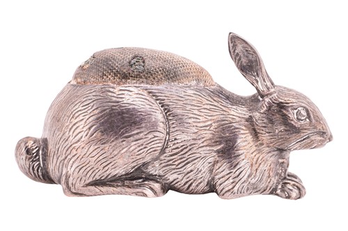 Lot 297 - Adie & Lovekin Ltd; an Edwardian silver rabbit...