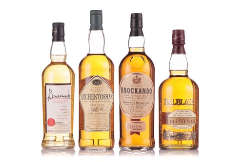 Lot 429 - Four bottles of single malt Scotch whisky, all...