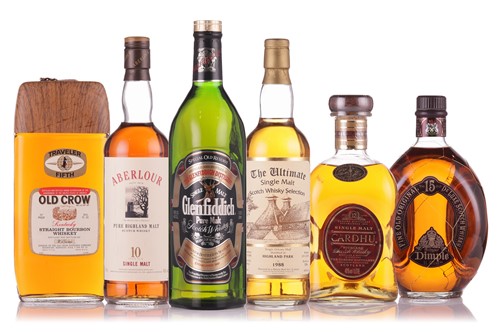 Lot 392 - Four bottles of single malt Scotch whisky,...