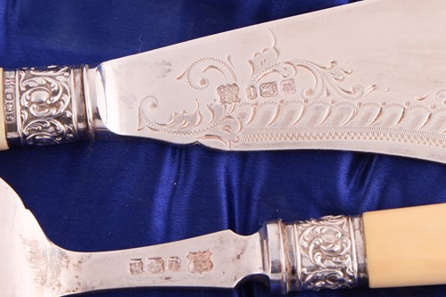 Lot 129 - A quantity of mixed cased flatware, including...