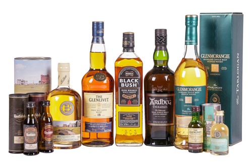 Lot 413 - A collection of single malt and other Whisky,...