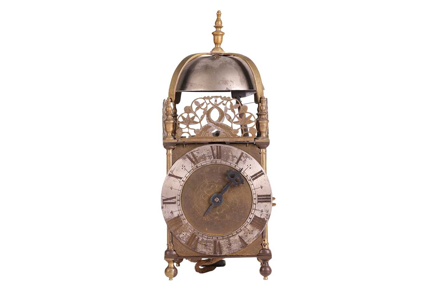 Lot 118 - A part late 17th-century brass, 30-hour...