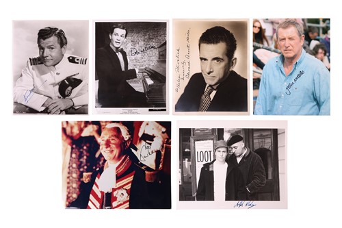 Lot 32 - Autographs: British and American actors – a...