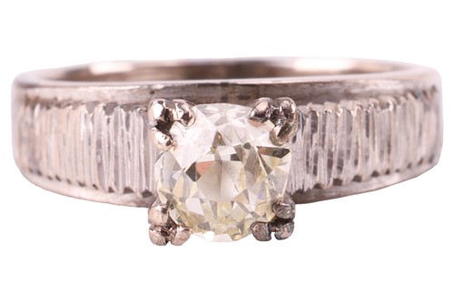 Lot 90 - A diamond solitaire ring, featuring an old-cut...