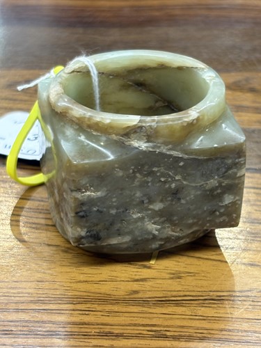 Lot 139 - A Chinese Neolithic style carved jade cong,...