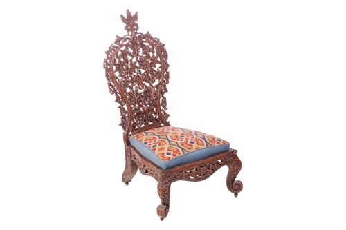 Lot 263 - A 19th-century Indo-Portuguese profusely...