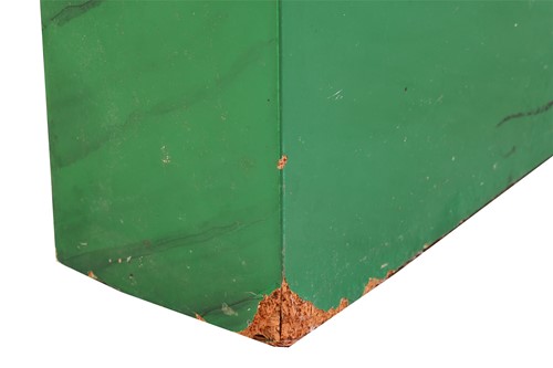 Lot 201 - A faux-figured malachite-painted console table...