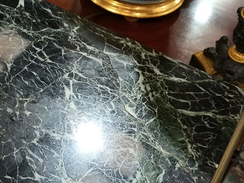 Lot 273 - A pair of Napoleon III marble-topped mahogany...