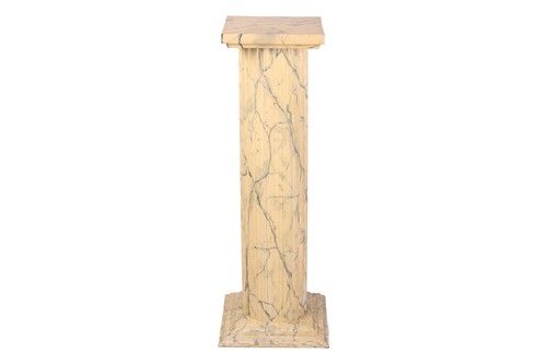 Lot 226 - A wooden classical pedestal with realistic...