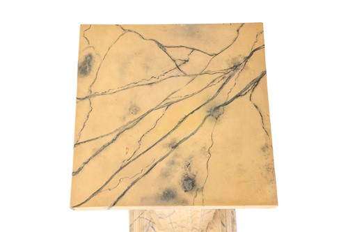 Lot 226 - A wooden classical pedestal with realistic...