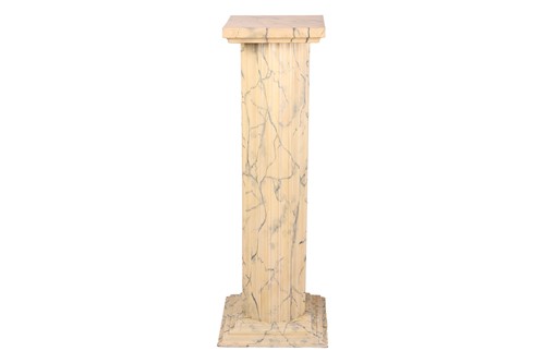 Lot 226 - A wooden classical pedestal with realistic...