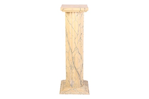 Lot 226 - A wooden classical pedestal with realistic...