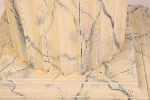 Lot 226 - A wooden classical pedestal with realistic...