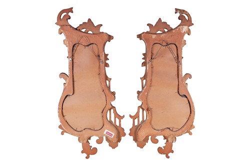 Lot 282 - A pair of 18th-century style gilt 'rococo...