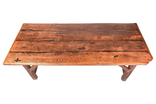 Lot 262 - An 18th-century rustic oak refectory/ tavern...