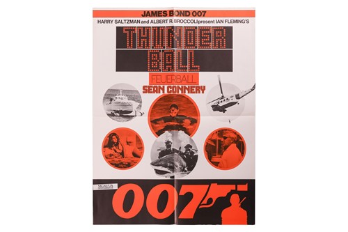 Lot 94 - James Bond: Thunderball (1965) Swiss, 31.5 x...