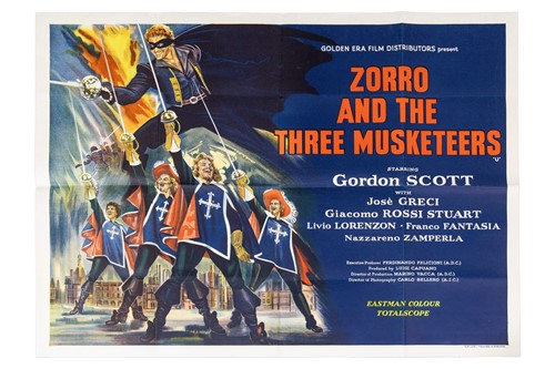 Lot 334 - Zorro and the Three Musketeers (1963) British...