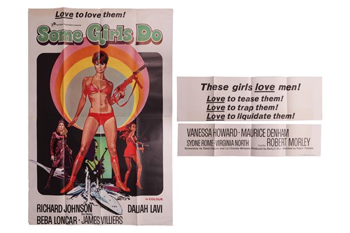 Lot 386 - Some Girls Do (1969) British three sheet, 81 ½...